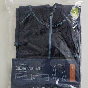 LL.Bean Women's Cresta Midweight 250 T-Zip Top Size S NWT $120